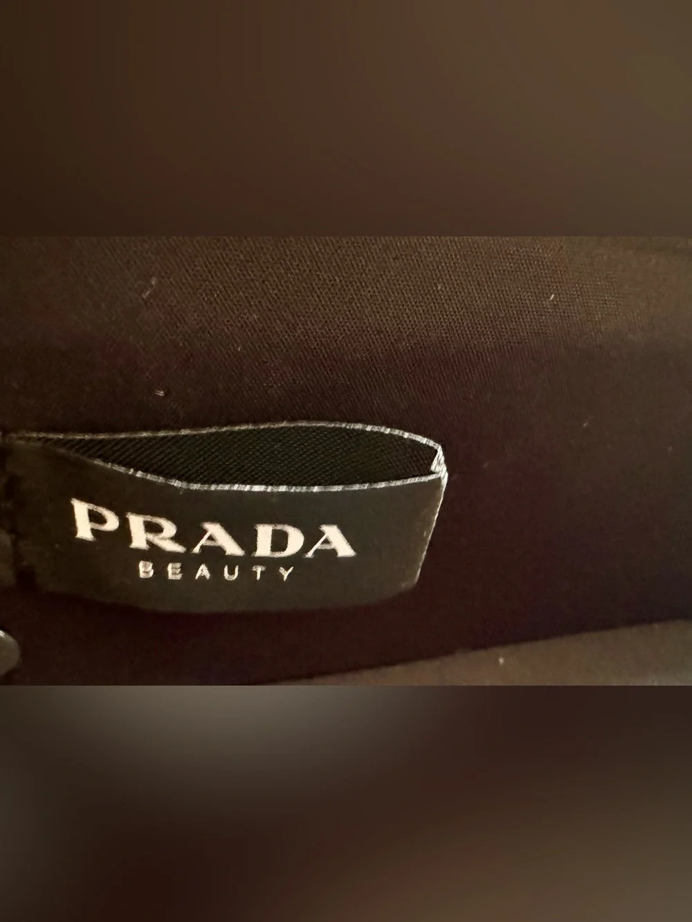 Prada beauty Black and pink paradoxe cosmetic pouch